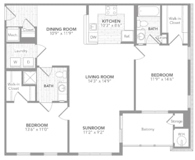 Floorplan - The Elms at Clarksburg Village Encore