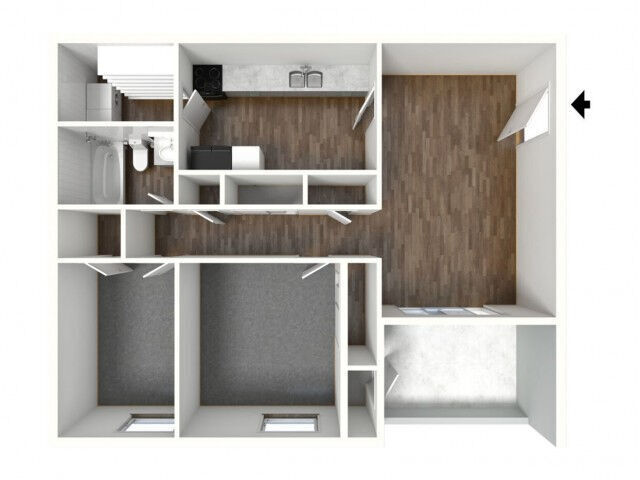 Floorplan - Foxcroft Apartments