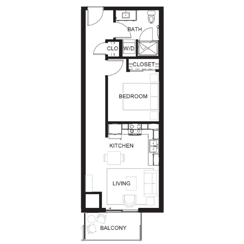 1 Bedroom 1 Bathroom Studio Suite - The Station Lofts