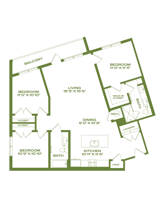 Floorplan - Artifact NoDa