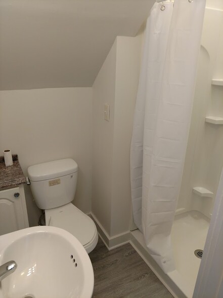 bathroom with shower - 296 Lenox St