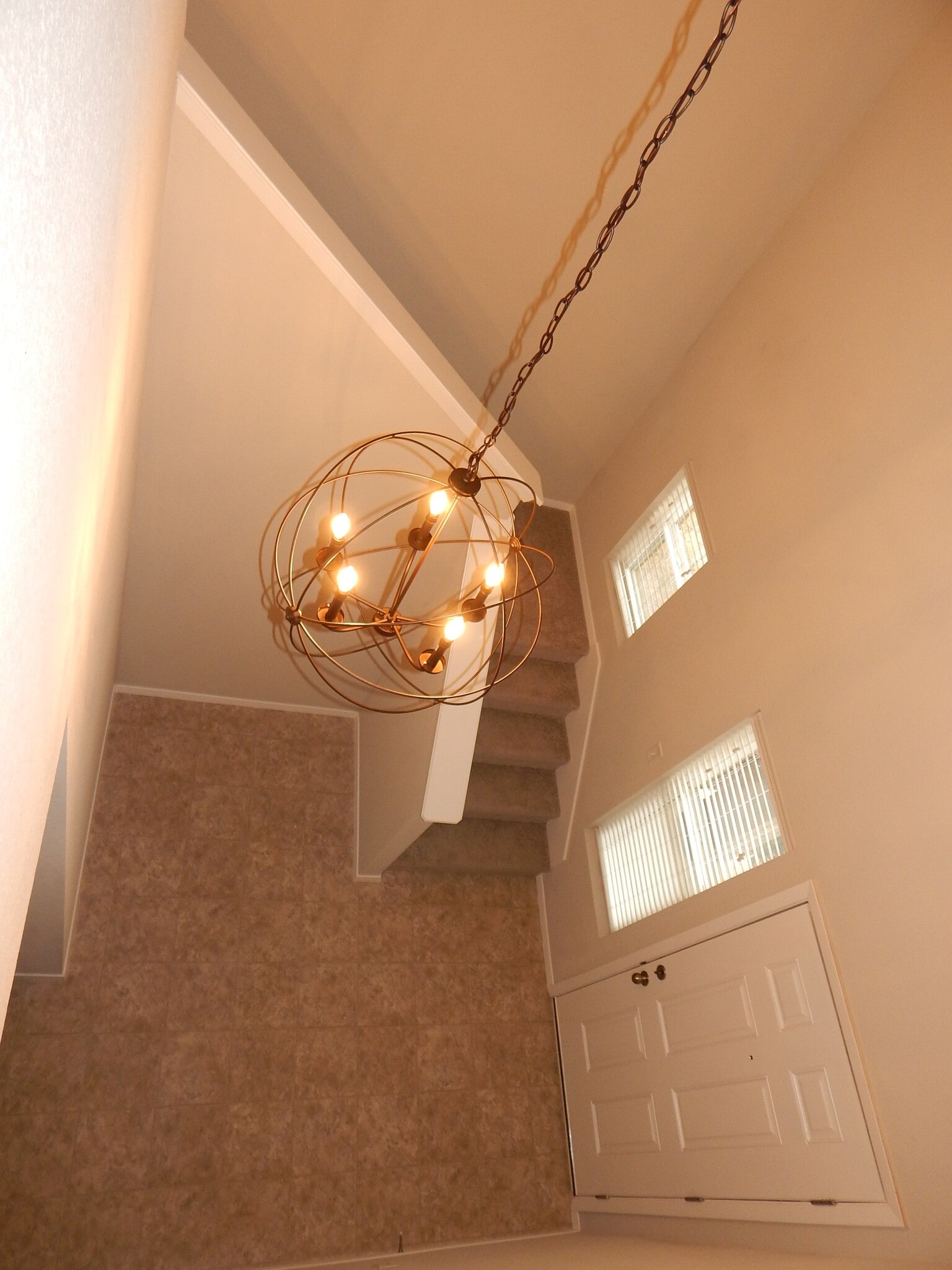 Great view of entry from upstairs hallway. - 5074 W Claxton Circle