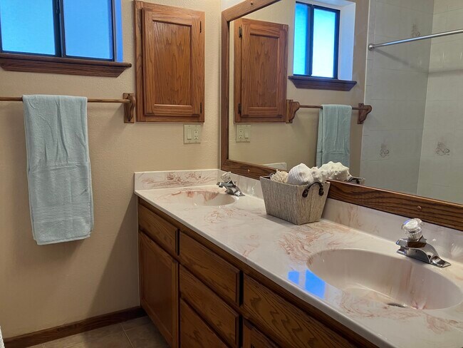 main bathroom, adjacent to guest room - 308 Hawthorne Dr