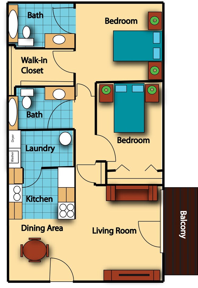 Floorplan - Springbrook Meadows Apartments