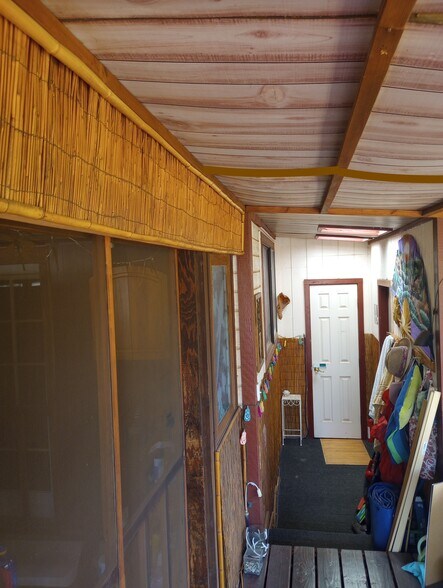 Detached Bathroom is 50 paces aross back deck. - 281 Kaikea St