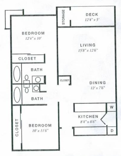 2BR/2BA - Mt Scott Commons