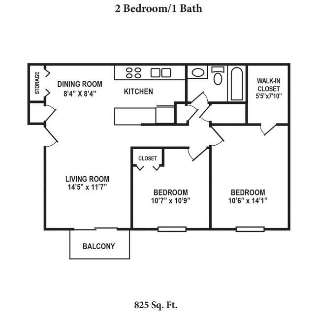 Floorplan - Forest Creek Apartments