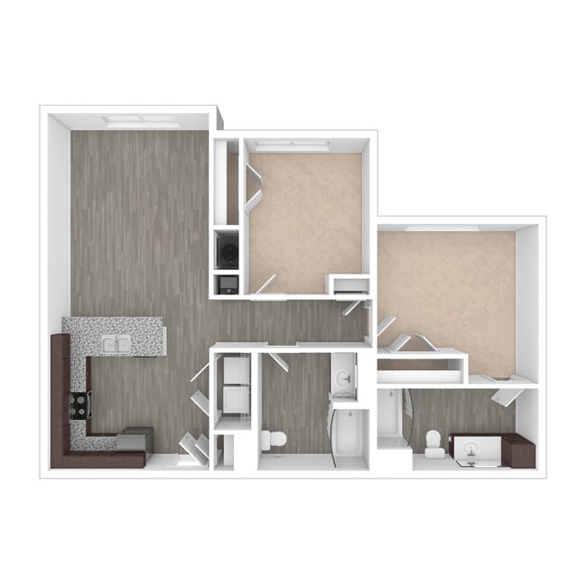 2 Bedroom, 2 Bath, 962 sq. ft. - Rockwell Place Senior Apartments