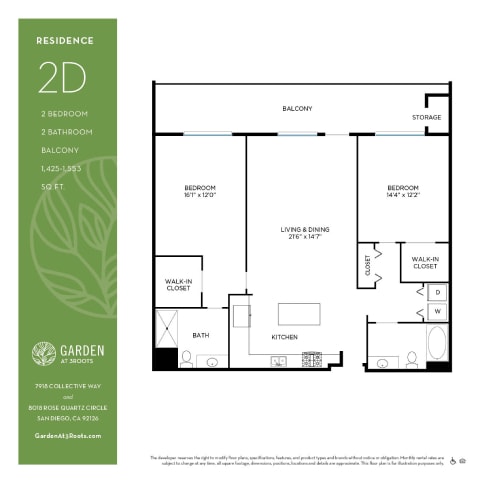 Floorplan - Garden at 3Roots