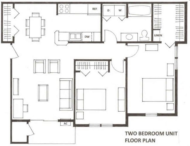 2BR/1BA - Terrace at Cedar Glen