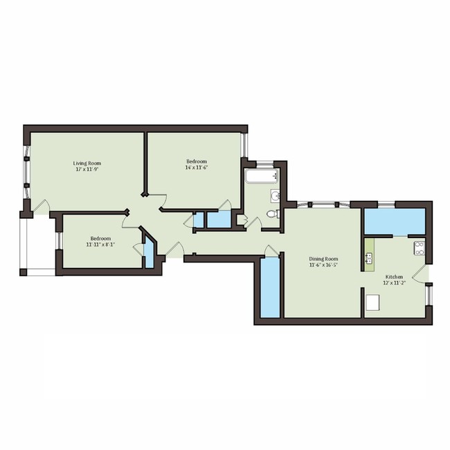 Floorplan - 4859 S. Champlain Avenue