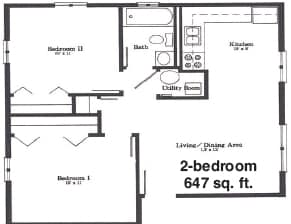 Floorplan - Elm Street Apartments