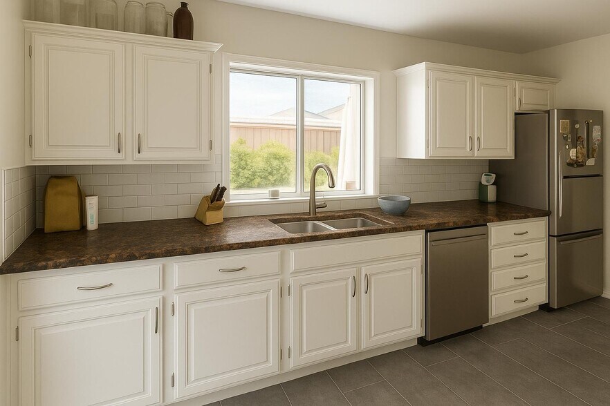 Galley Kitchen parallel counter tops - 334 Calor Dr