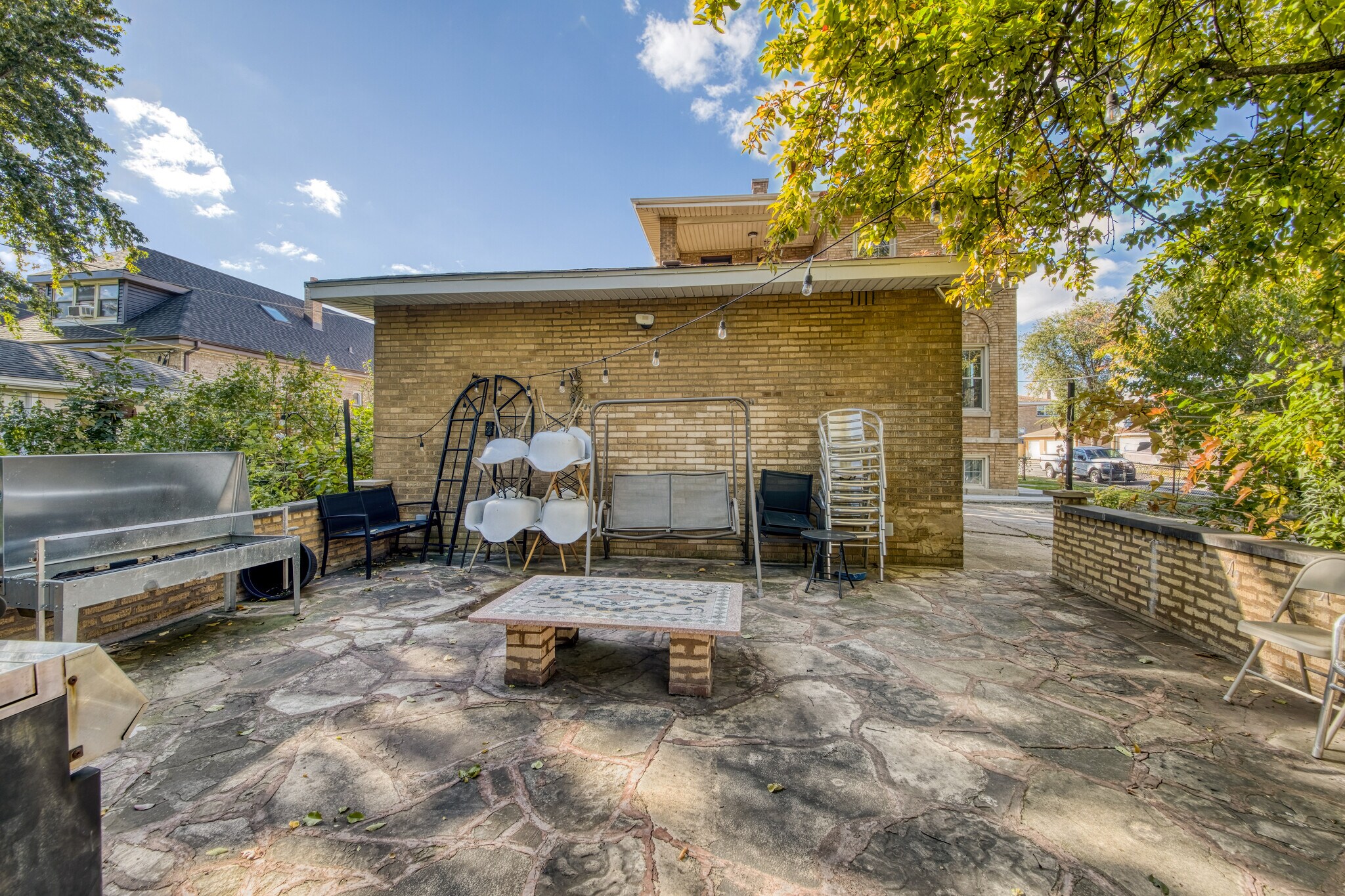 Court Yard Fireplace - 7131 W Altgeld St