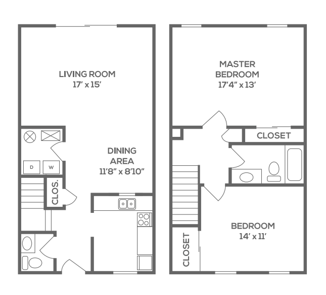 Floorplan - Galbraith Pointe Apartments and Townhomes
