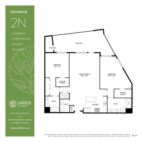 Floorplan - Garden at 3Roots