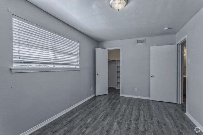 1BR, 1BA - 660 SF A2 - Bedroom - Crossings Apartments