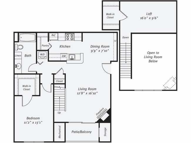 Floorplan - eaves Washingtonian Center