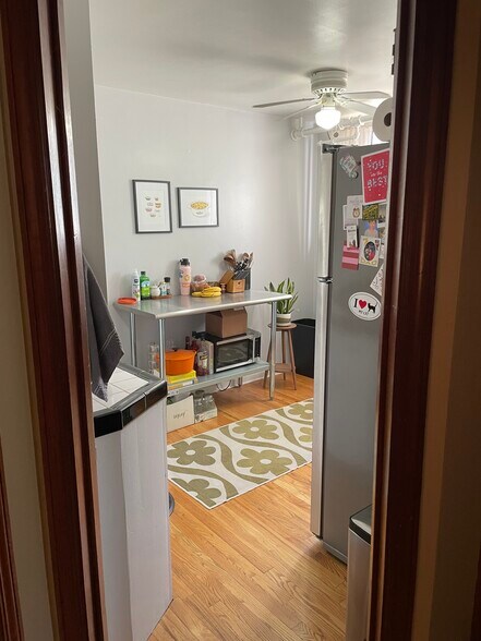 Image of kitchen from living room hallway - 1605 St Paul St