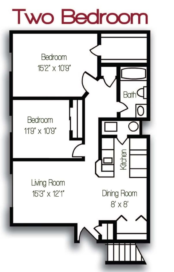 2BR/1BA - Worthington Ridge
