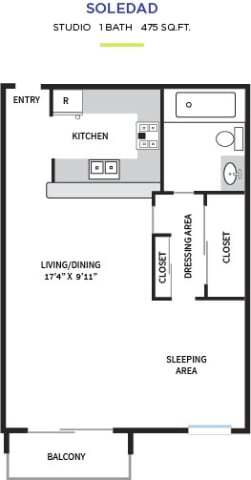 Floorplan - Pacific Bay Club Apartments