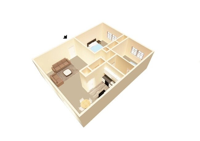 2 Bed 2 Bath 795 SQFT - Audubon Manor