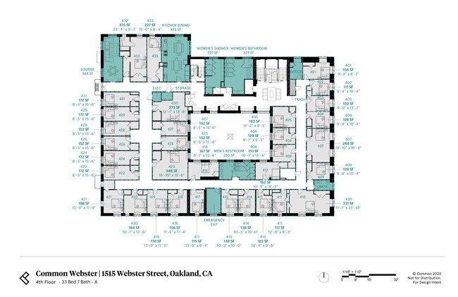 Floorplan - 1515 Webster St- Furnished Rooms For Rent