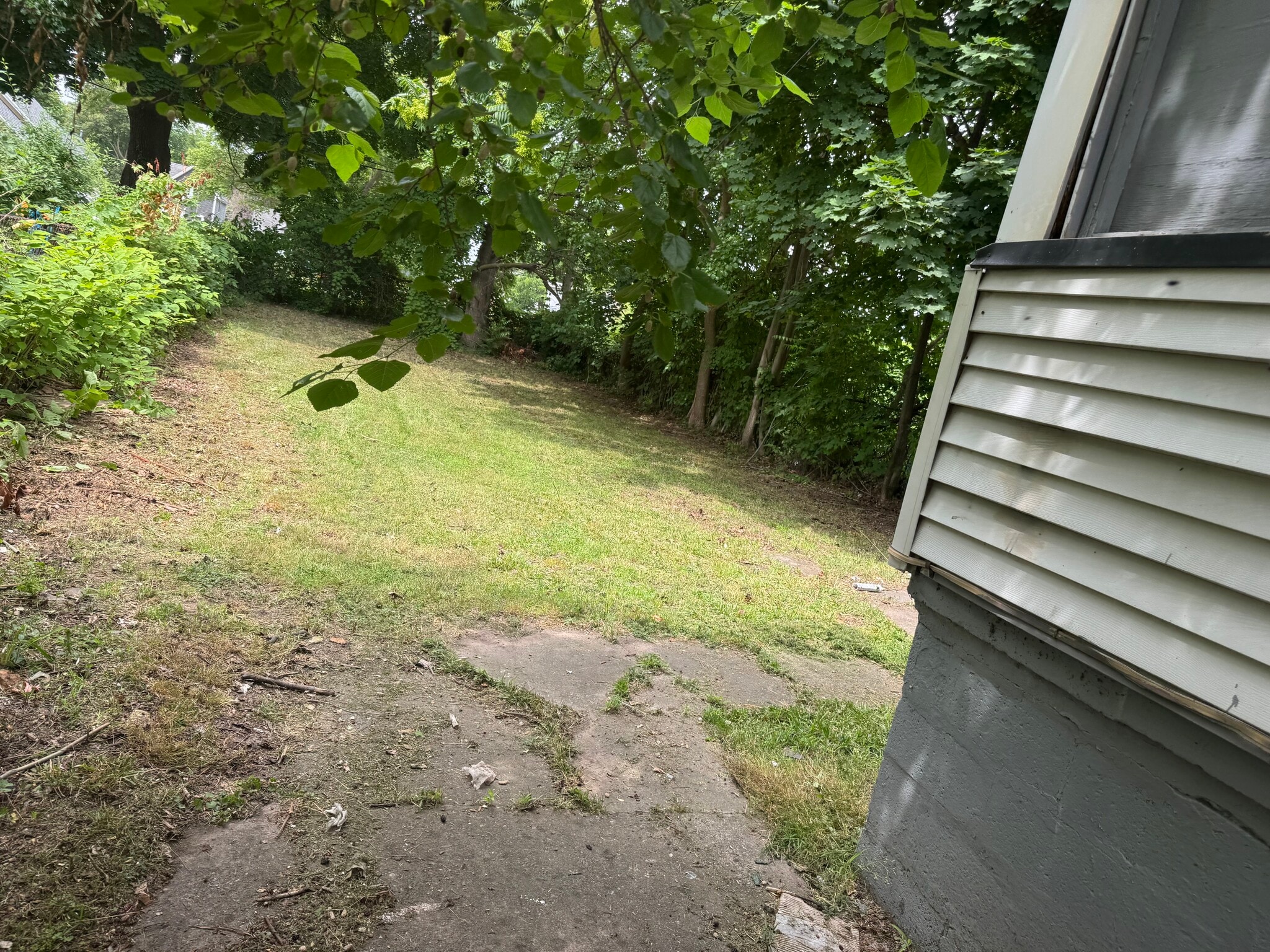 Back yard fenced - 143 York St