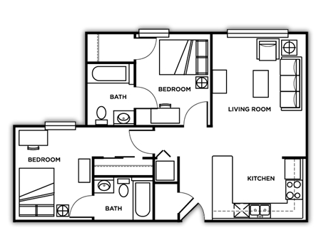 2BR/2BA - Purdue University Fort Wayne