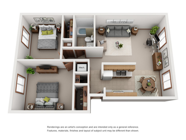 Floorplan - Heritage Apartments