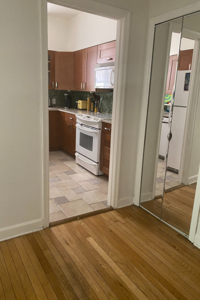 Entryway, view into the kitchen - 1810 Calvert St NW