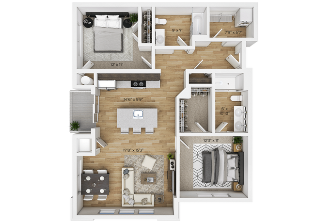 Dublin-Village - Unit Type 2 - Dimensions - Dublin Village