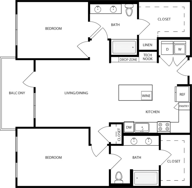 Floorplan - Mara Pacific Beach