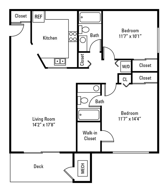 Floorplan - Village of Westover Apartment Homes