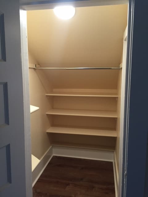 Closet shelving - 1619 House Ave