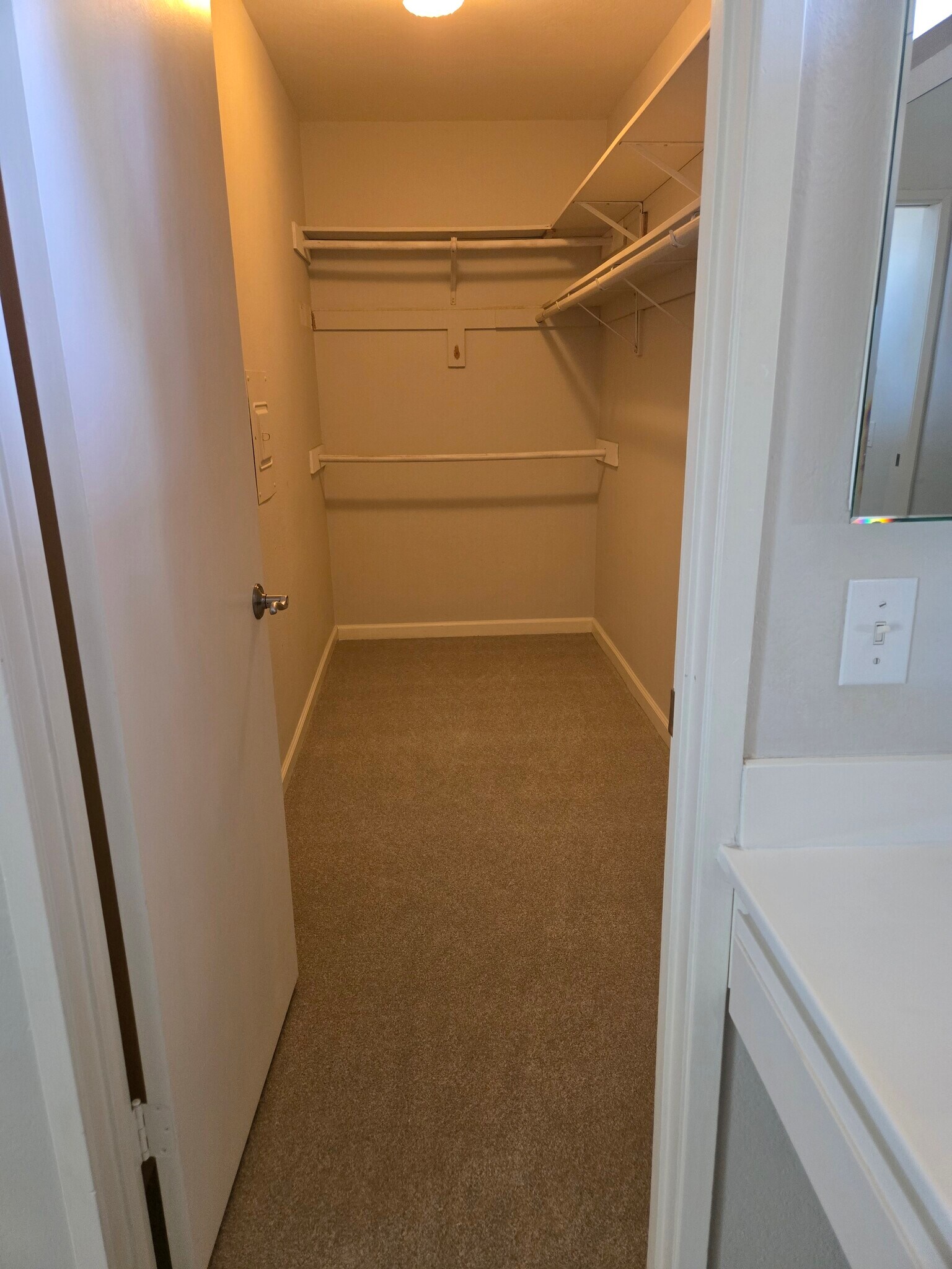 walk in closet in the master bedroom - 8830 Via Andar
