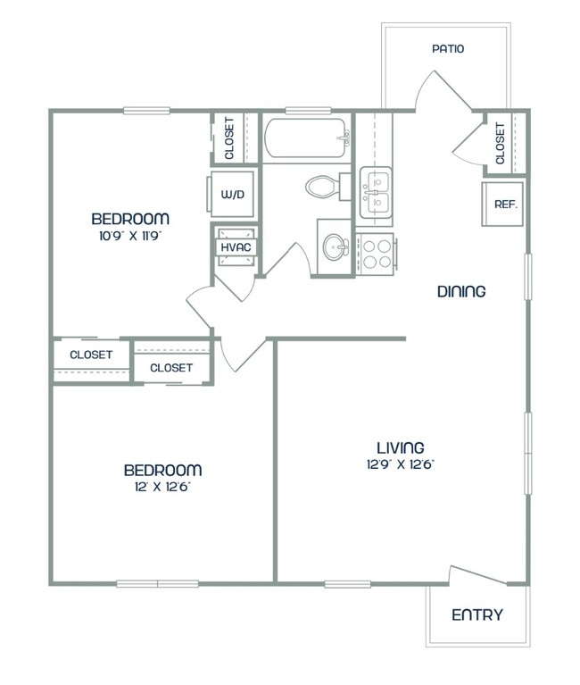 Floorplan - Ayla Apartments