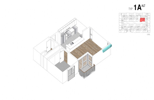 Floorplan - Lido Apartments - 4847 Oakwood