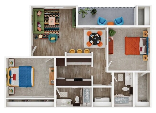Floorplan - Arbors at Wolf Pen Creek Apartments