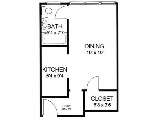 Floorplan - 425-431 N. Humphrey Ave.