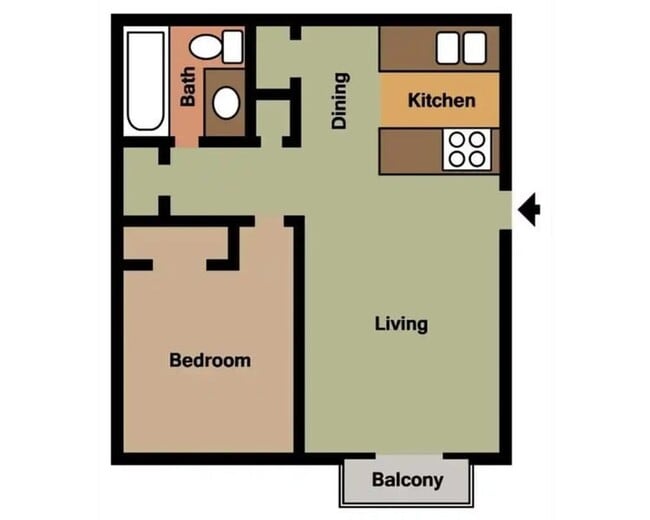 Floorplan - Wind Crest Apartments