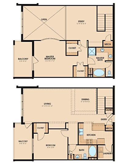 2BR/2BA - River Dance Condo