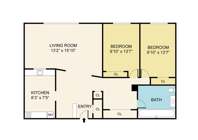 1 Bed with Den - District on Oakwood