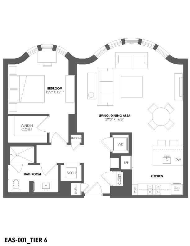 Floorplan - The Residences at Eastern Market