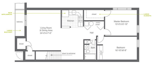 Floorplan - Hillside Apartments