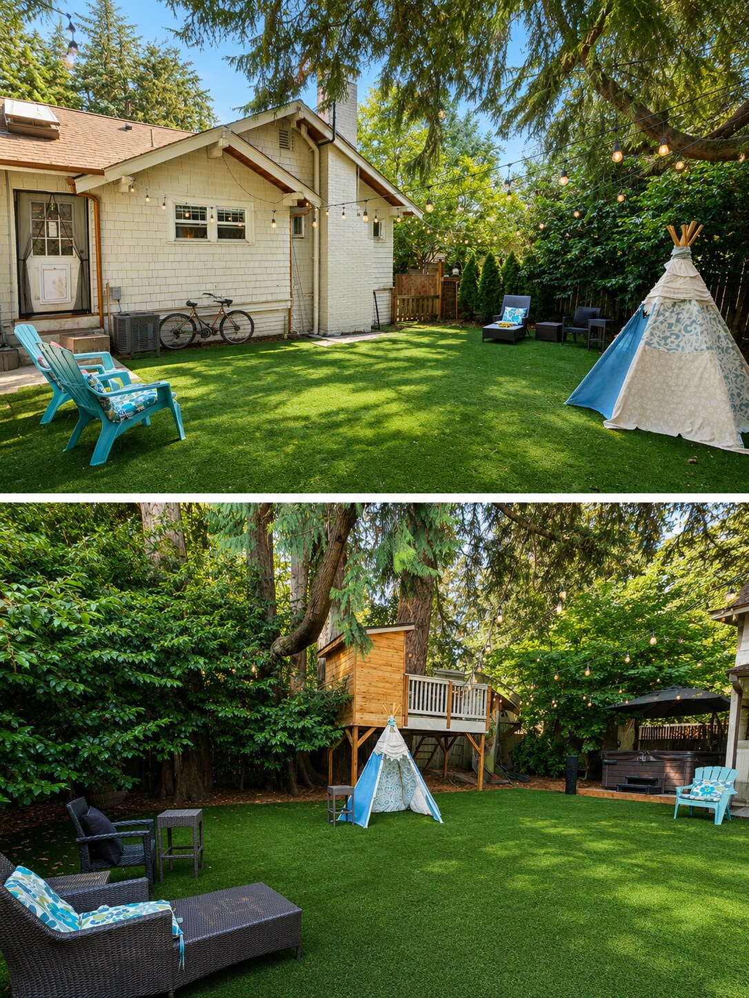 Turfed Backyard/Hottub (shared space) - 3710 NE 189th Pl