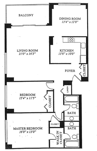 2BR/2BA - The Promenade