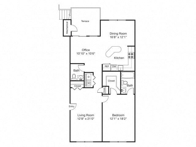 Floorplan - Fairhaven Residential Garden Apartment Homes