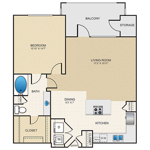 Floorplan - Cypress at Lewisville Apartment Homes