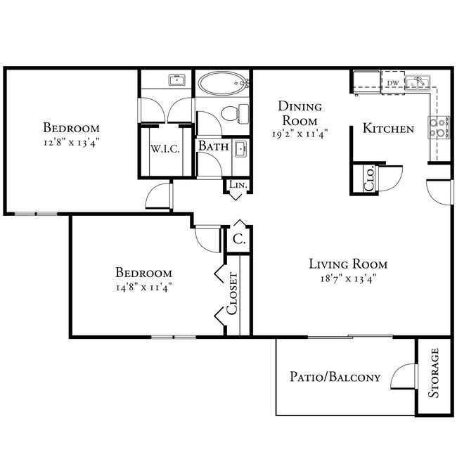 Floorplan - 10 West Apartments